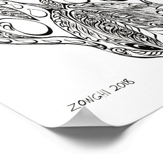 Fancy BBT - Lavia frons Portrait Poster (Hoek)