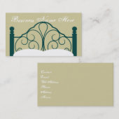 Fancy Bed Lijst Graphic met Kussens Visitekaartje (Voorkant / Achterkant)