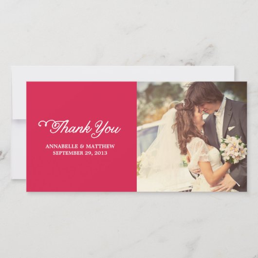 Fancy bedank foto kaarten (Voorkant)