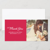 Fancy bedank foto kaarten (Voorkant / Achterkant)