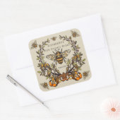 Fancy Bee Honey Label Personaliseren (Envelop)