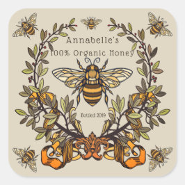 Fancy Bee Honey Label Personaliseren