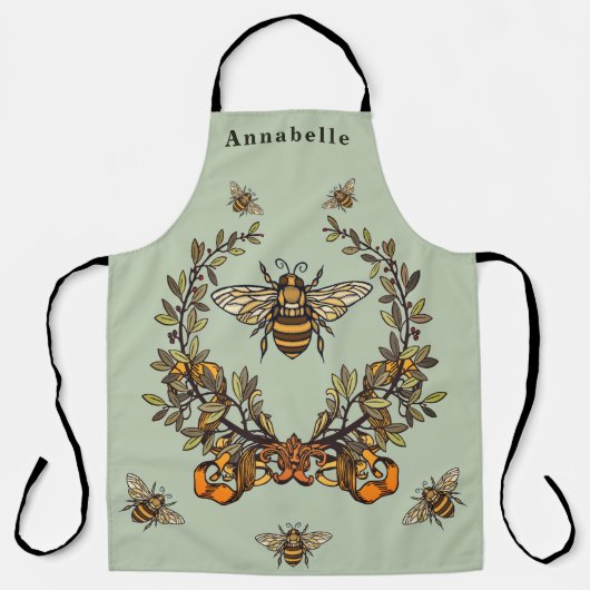 Fancy Bee Personaliseer Schort (Voorkant)