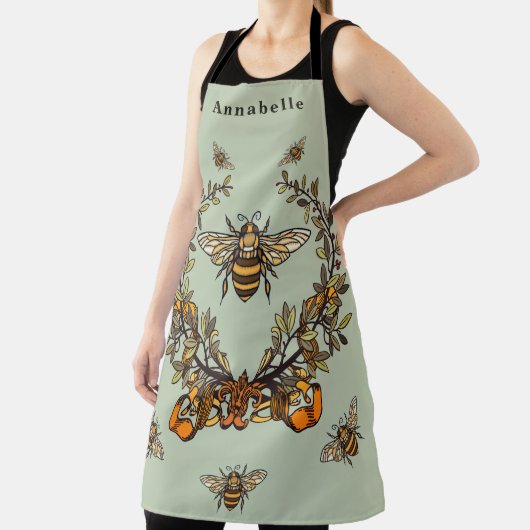 Fancy Bee Personaliseer Schort (Insitu)