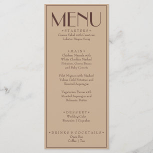 Fancy Beige Espresso Oude Geld Luxe Trouw Menu