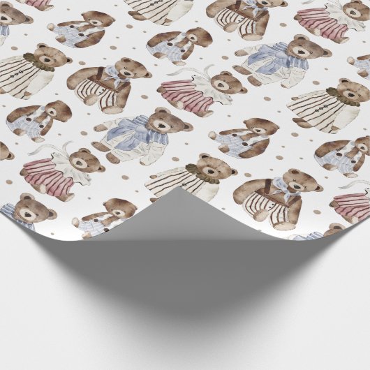 Fancy Beren Cadeaupapier (Hoek)