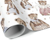  Fancy Beren Cadeaupapier (Rol Hoek)