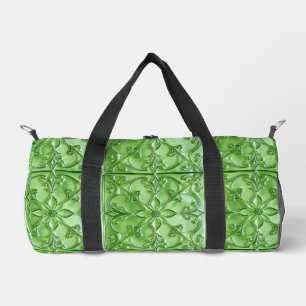 Fancy betegelde groene glaslook plunjezak