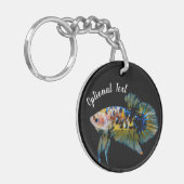 Fancy Betta Fighting Fish Sleutelhanger (Voorkant Links)