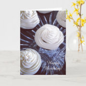 Fancy bevuilde vogelkoekjes kaart (Gele Bloem)