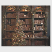 Fancy bibliotheekboeken cadeaupapier (Vlak)