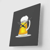 Fancy bierklok. vierkante klok (Hoek)