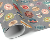 Fancy bierlabels, collage cadeaupapier (Rol Hoek)