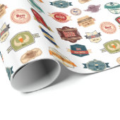 Fancy bierlabels, collage cadeaupapier (Rol Hoek)