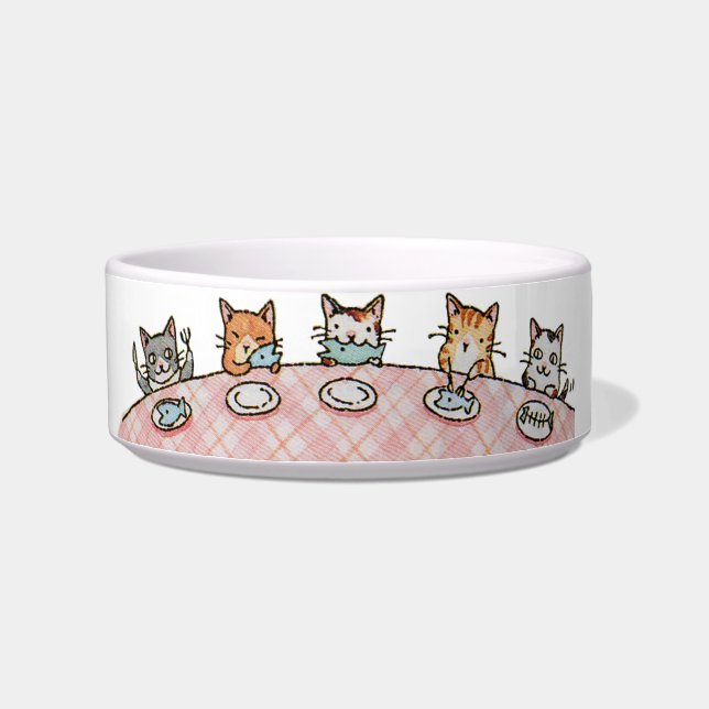 Fancy binnenste feast keramische set-cat Bowl Voerbakje (Links)