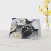 Fancy Birthday Cupcakes Kaart (Gele Bloem)