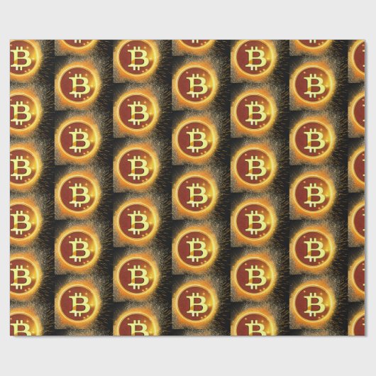 fancy Bitcoin Only Cadeaupapier (Vlak)