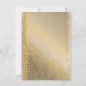 Fancy Black Gold Diamond Masquerade Verjaardagsfee Kaart (Achterkant)