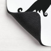 Fancy Black Mustache Muismat (Hoek)
