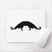 Fancy Black Mustache Muismat (Met muis)