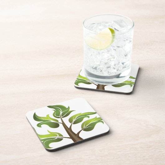 Fancy bladeren bier onderzetter (Rechterzijde)