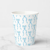 Fancy blauw boegpatroon papieren bekers (Links)