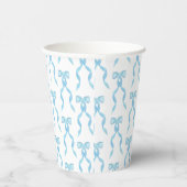 Fancy blauw boegpatroon papieren bekers (Rechts)