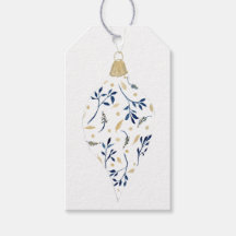 Fancy Blauw en Goud Ornament