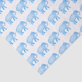 Fancy blauw gepatenteerd olifant tissuepapier (Detail)