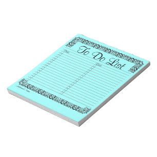 Fancy blauw om lijstblocnote te doen notitieblok