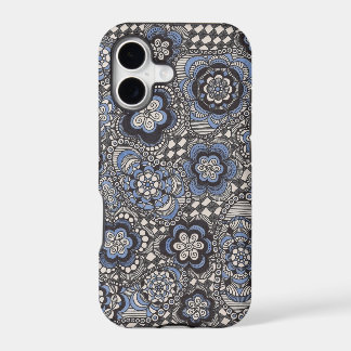 Fancy blauwe denim telefoonhoes