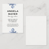 Fancy Blauwe Elementen Visitekaartje (Voorkant / Achterkant)