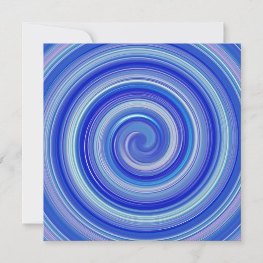 Fancy blauwe spiraal (Voorkant)