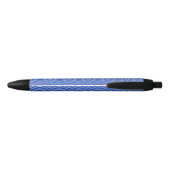 Fancy blauwe spiraal zwarte inkt pen (Achterkant)