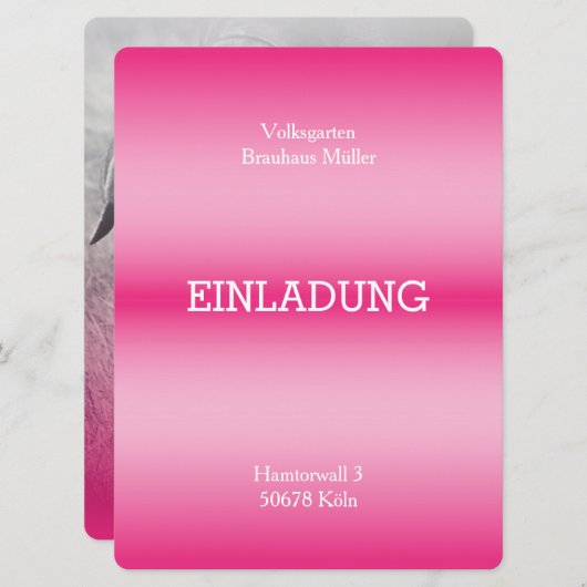 fancy bleke uitnodigingen tot het indienen van rod (Voorkant / Achterkant)