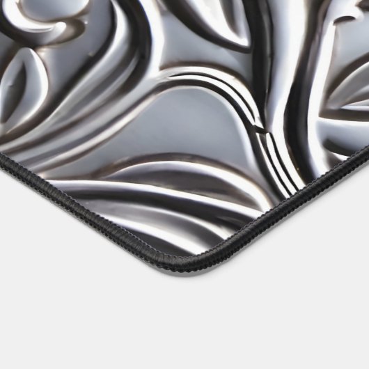 Fancy bloei in faux metal bureaumat (Hoek)