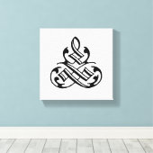 Fancy bloeiende canvas muurkunst Afdruk (Insitu (Houten vloer))