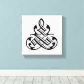 Fancy bloeiende canvas muurkunst Afdruk (Insitu (Houten vloer))
