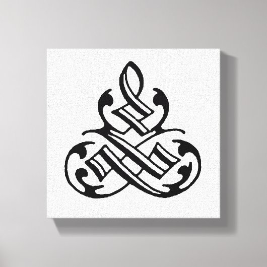 Fancy bloeiende canvas muurkunst Afdruk (Voorkant)