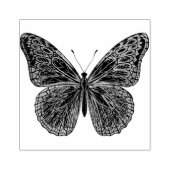 Fancy bloeiende vlinderrubberstempel rubberstempel (Afrduk)