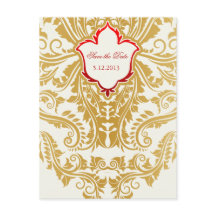 Fancy Bloeit Golden Wedding Save the Dates