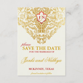 Fancy Bloeit Golden Wedding Save the Dates Date