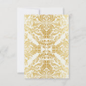 Fancy Bloeit Golden Wedding Save the Dates Date (Achterkant)