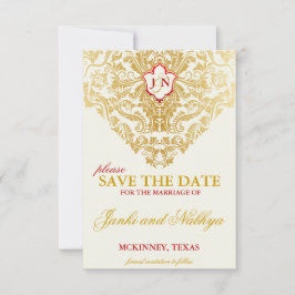 Fancy Bloeit Golden Wedding Save the Dates Save The Date