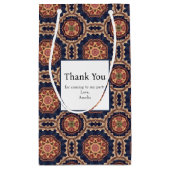 Fancy bloem- en stervormingspatroon Dank u Klein Cadeauzakje (Achterkant)