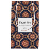 Fancy bloem- en stervormingspatroon Dank u Klein Cadeauzakje (Voorkant)