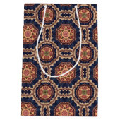 Fancy bloem- en stervormpatroon medium cadeauzakje (Achterkant)