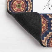 Fancy bloem- en stervormpatroon muismat (Hoek)