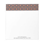 Fancy bloem- en stervormpatroon notitieblok (Voorkant)