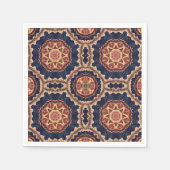 Fancy bloem- en stervormpatroon servet (Voorkant)